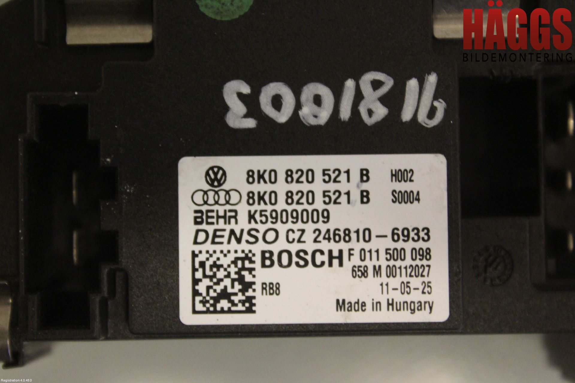 Audi Q5 09-16 Relä Värmefläkt