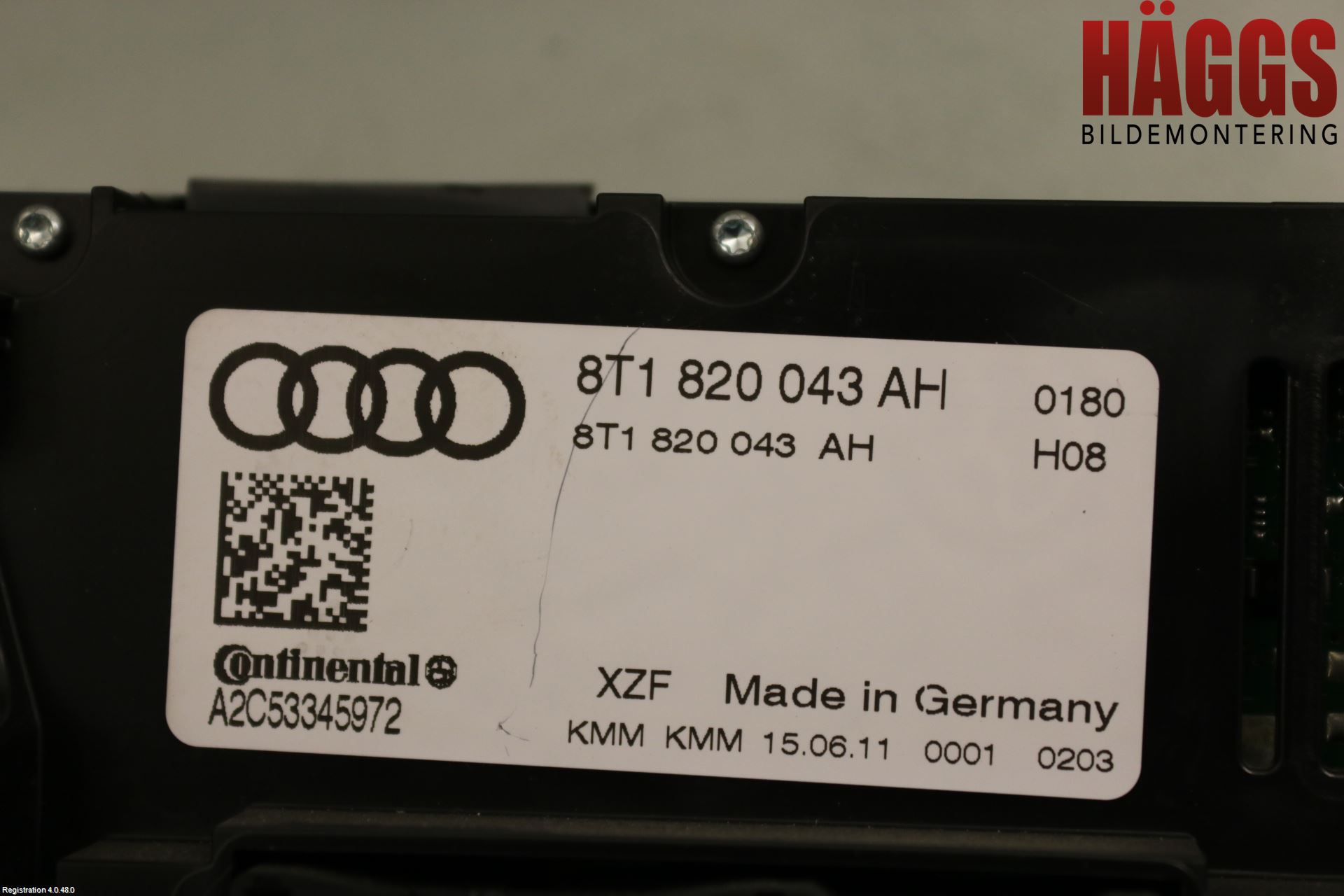 Audi Q5 09-16 Ac Styrenhet Ac Manöveren