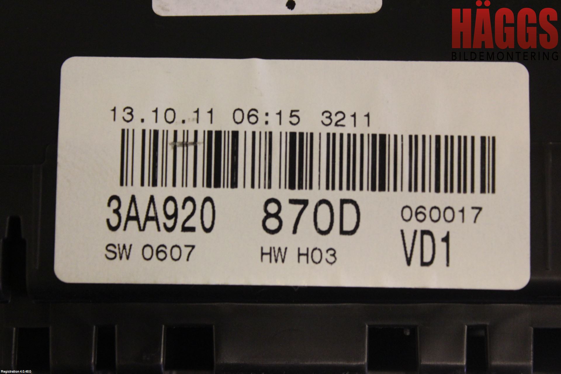 Volkswagen VW PASSAT 11-14 Instrument Komb
