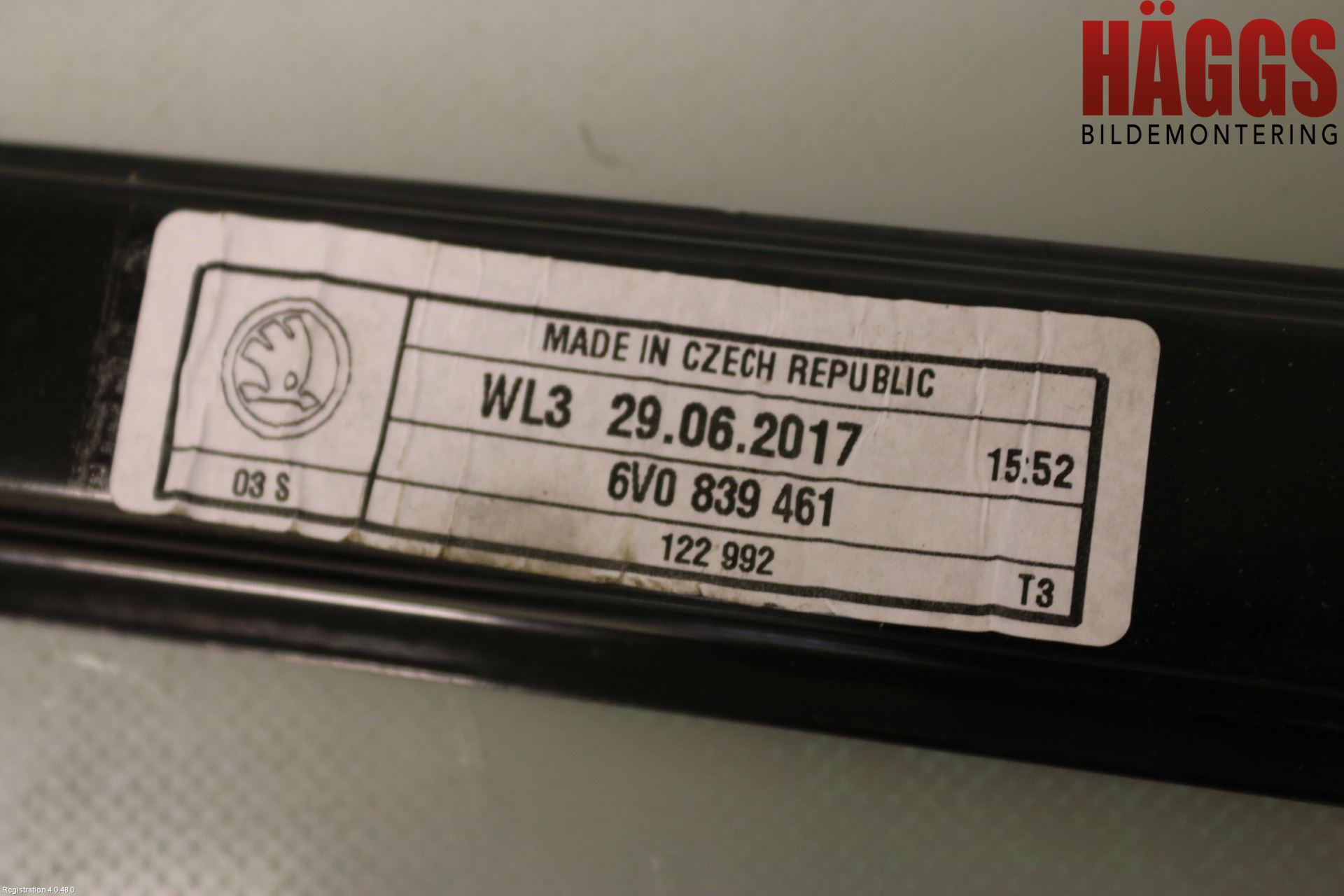 Skoda FABIA 15-21 Fönsterhissmekanism