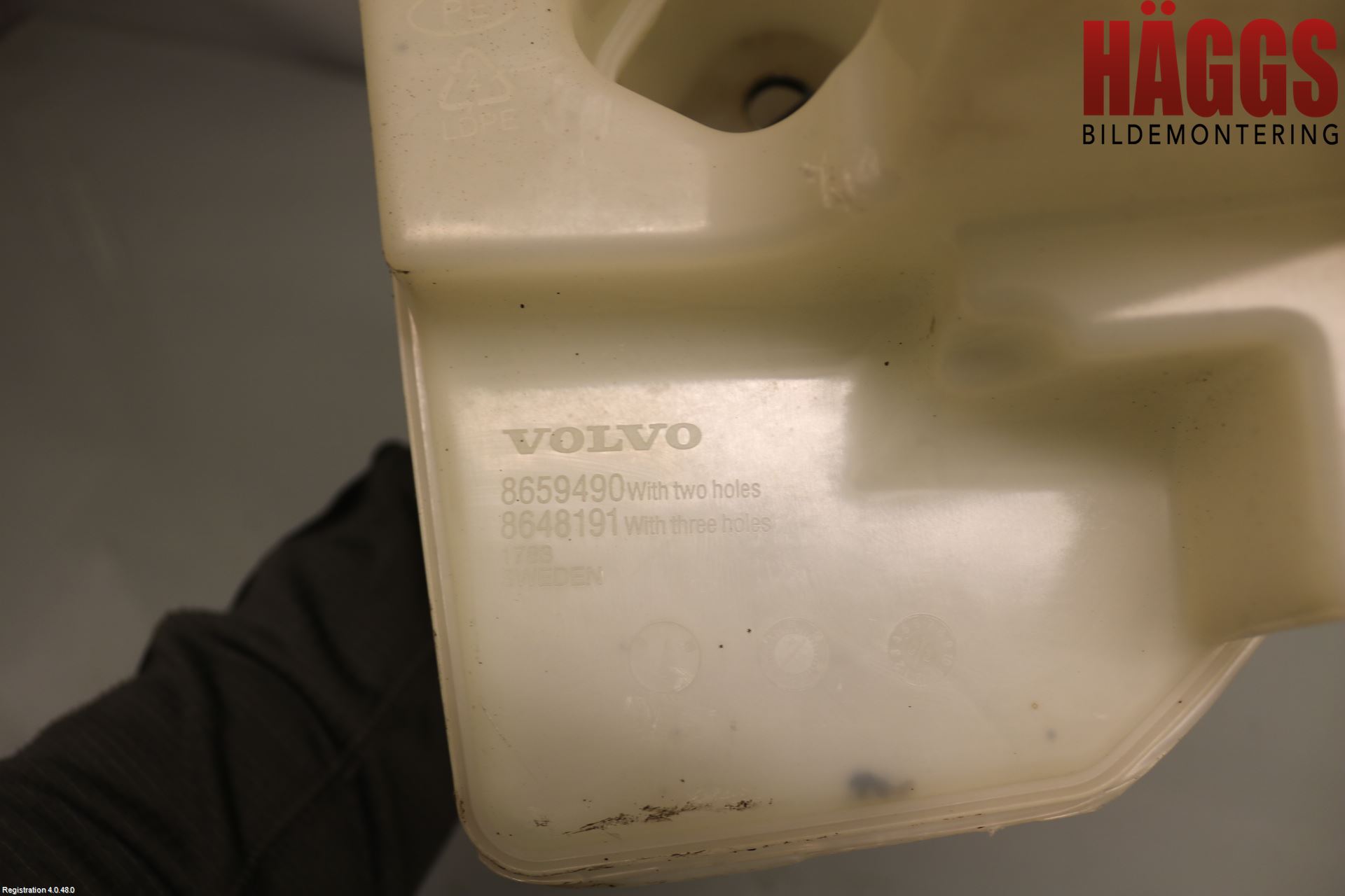 Volvo XC90 03-06 Spolartank Vindruta-Strål