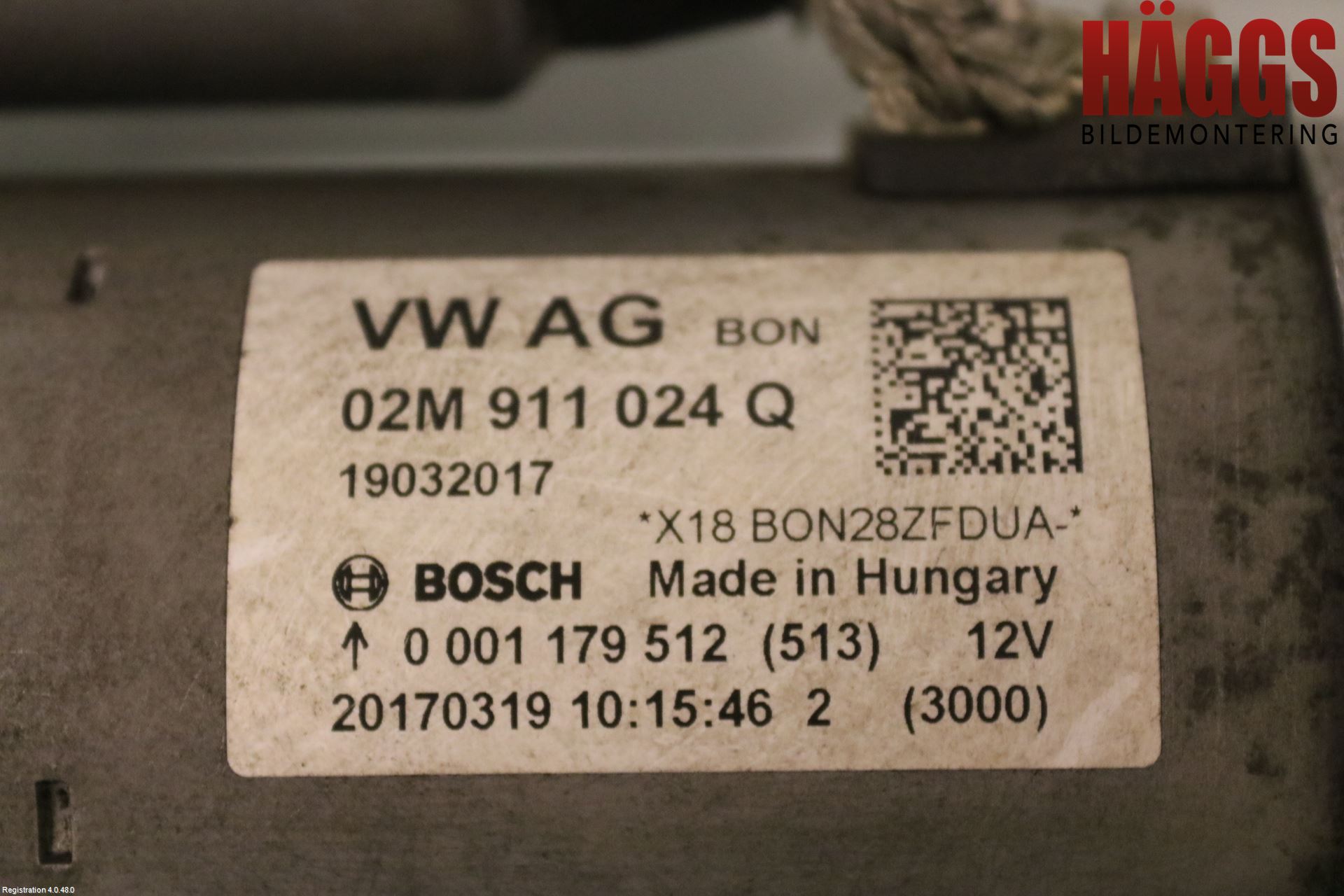 Volkswagen VW POLO 10-17 Startmotor