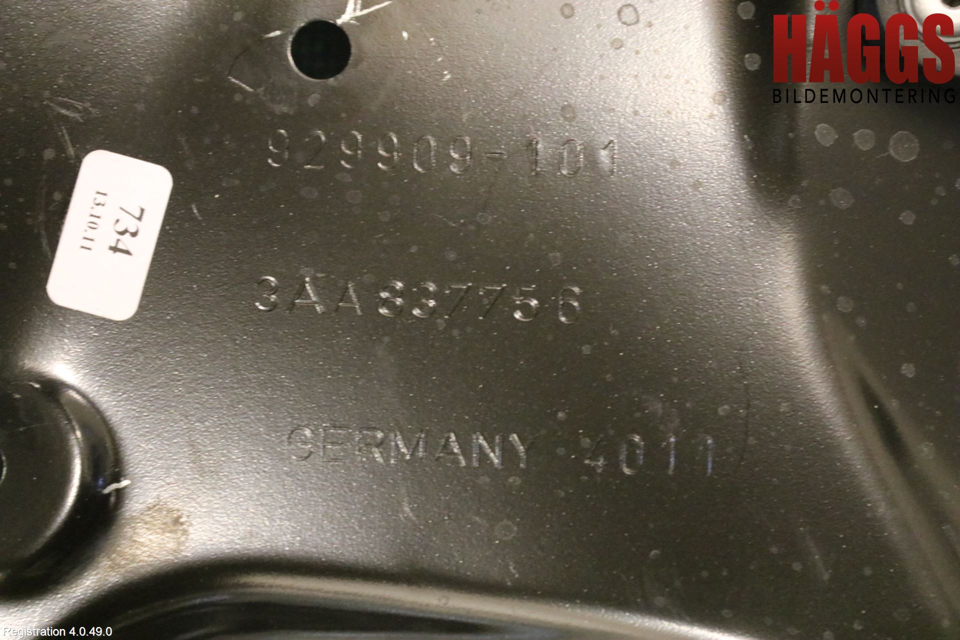 Volkswagen VW PASSAT 11-14 Fönsterhissmekanism
