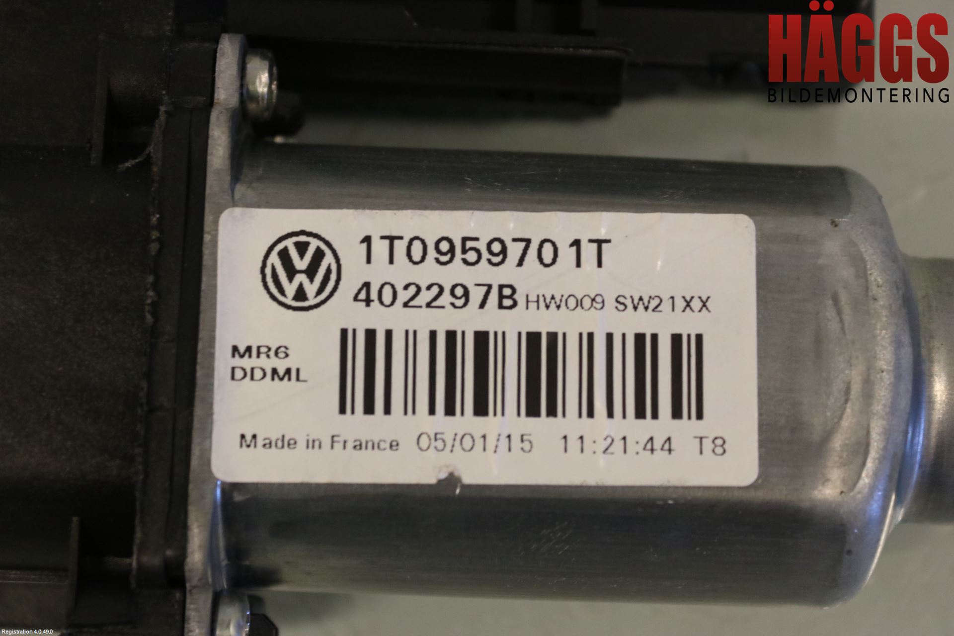 Volkswagen VW CADDY 11-15 Fönsterhissmotor