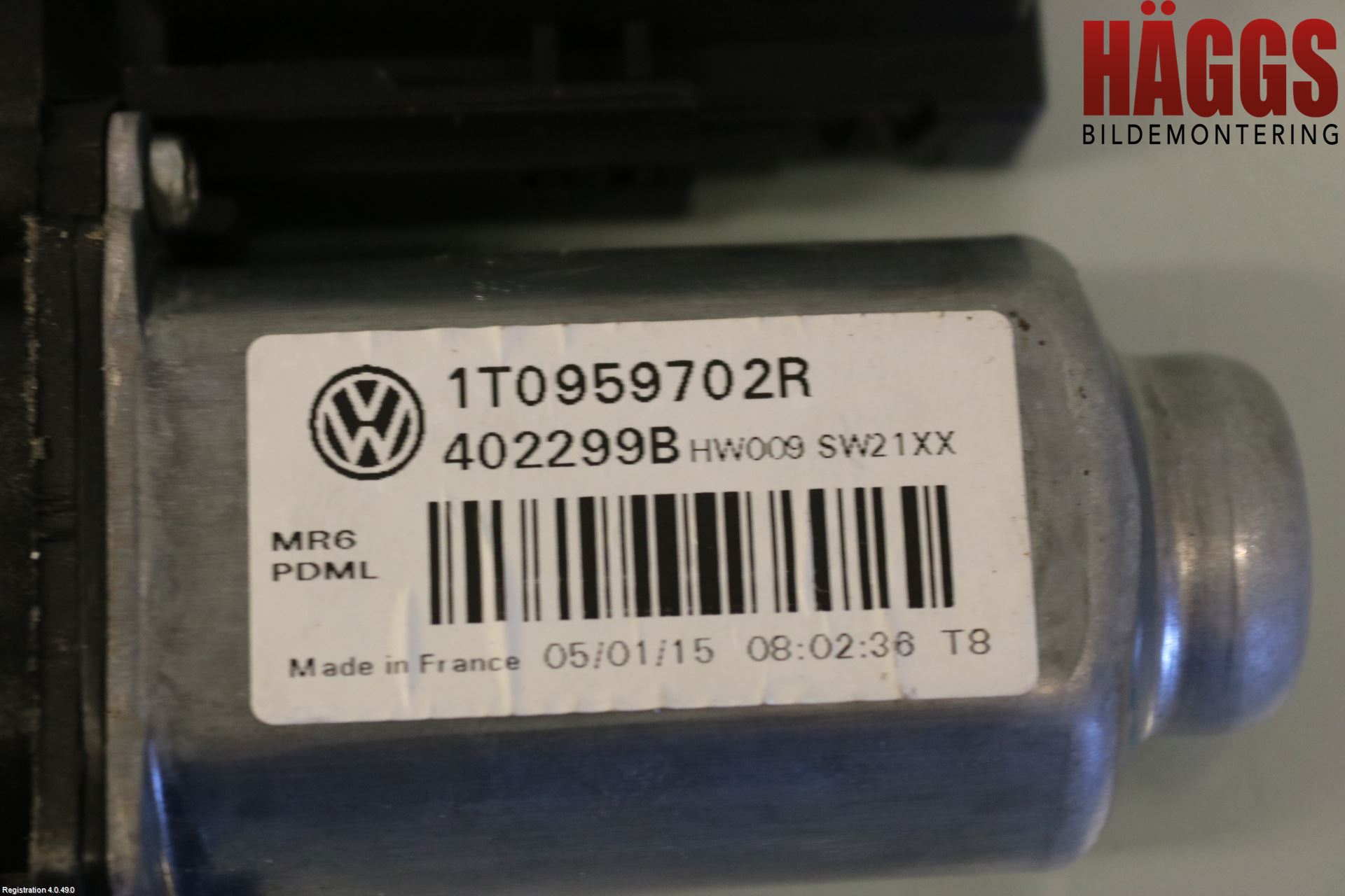 Volkswagen VW CADDY 11-15 Fönsterhissmotor