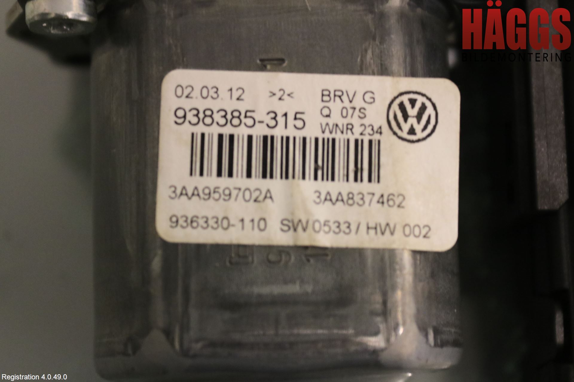 Volkswagen VW PASSAT 11-14 Fönsterhissmotor