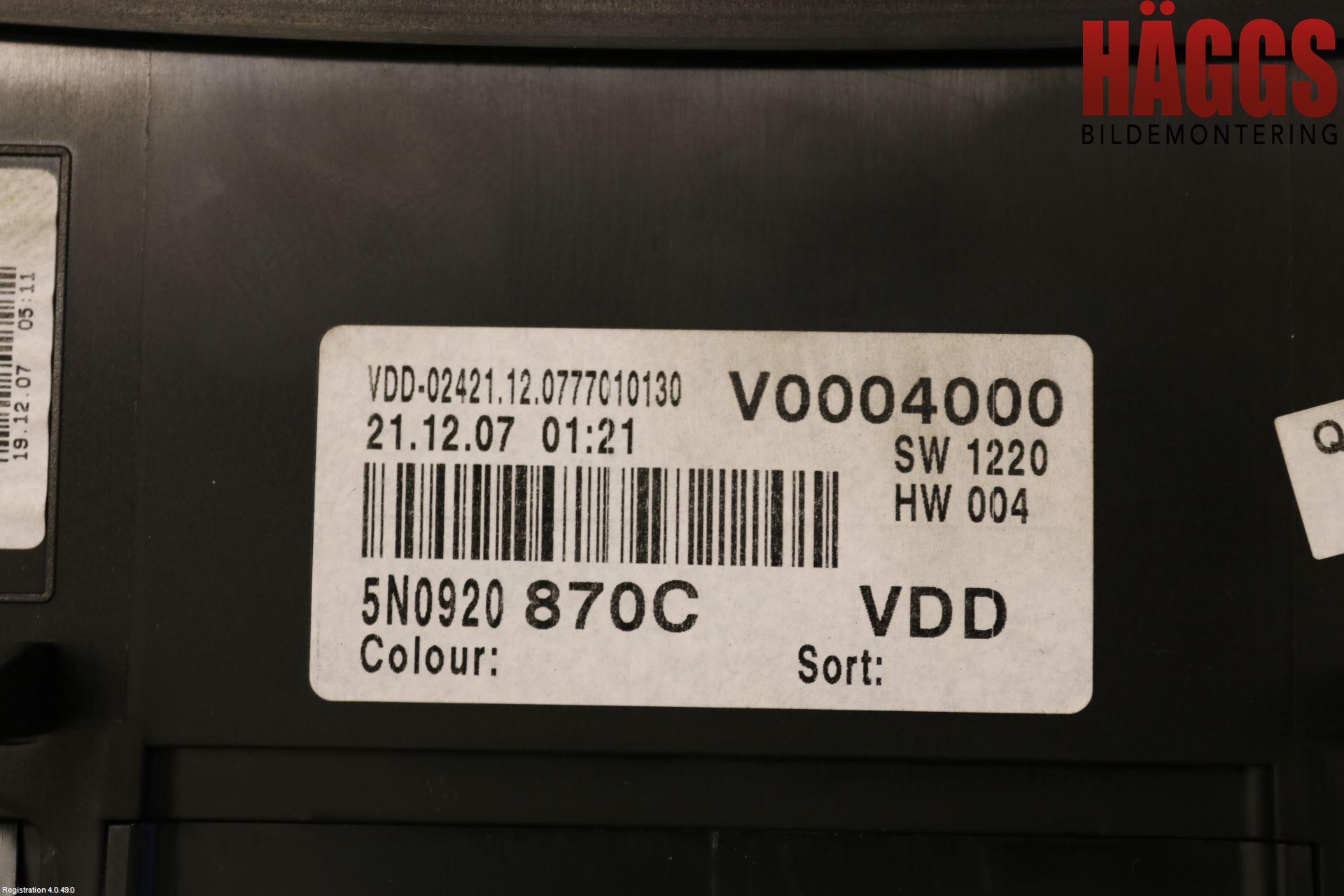 Volkswagen VW TIGUAN 07-16 Instrument Komb