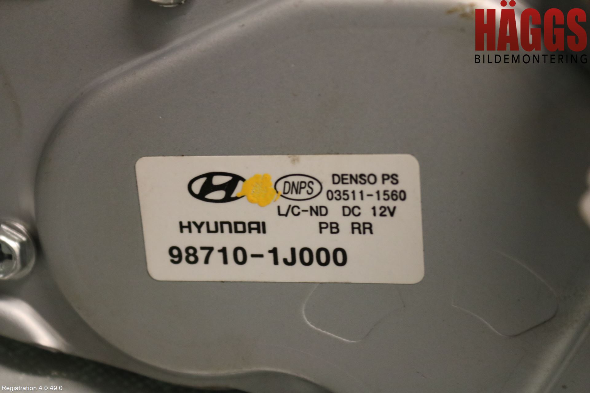 Hyundai i20 PB 09-14 Torkarmotor Baklucka