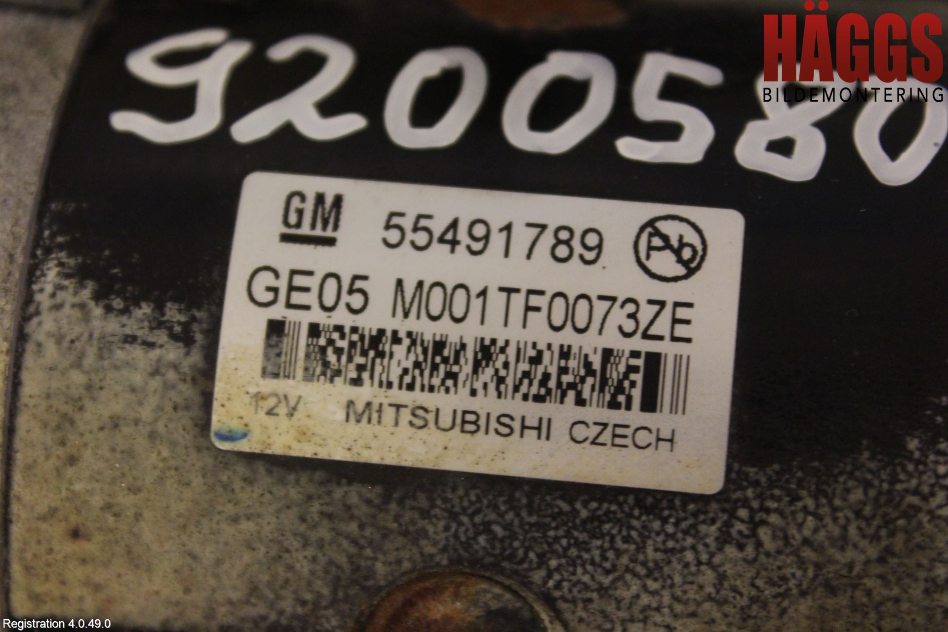 Opel INSIGNIA 09-16 Startmotor Diesel