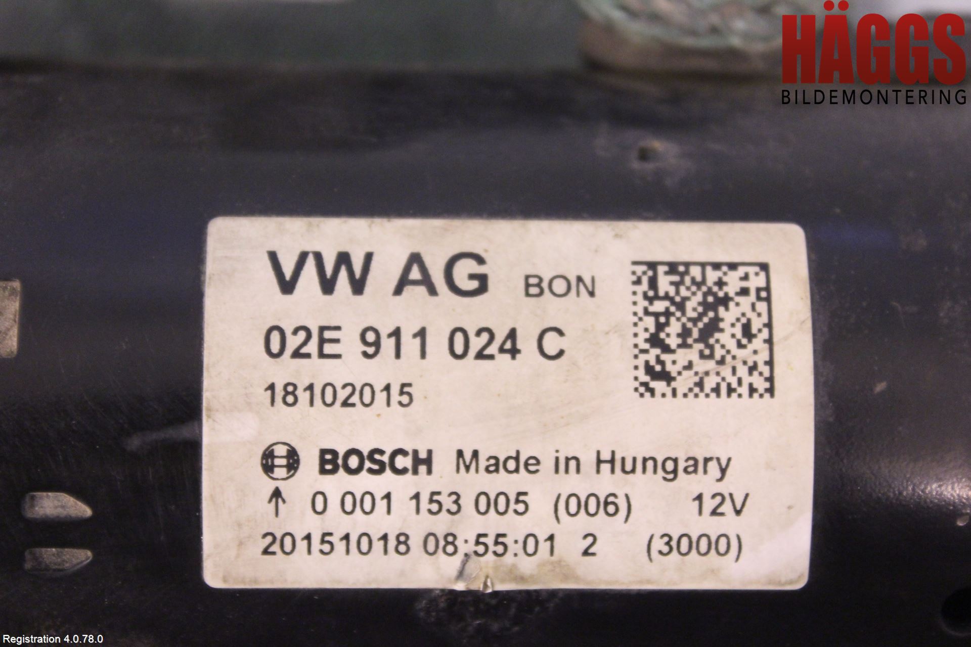 Volkswagen VW TRANSP/CARAVELLE (T6) 16-22 Startmotor Diesel