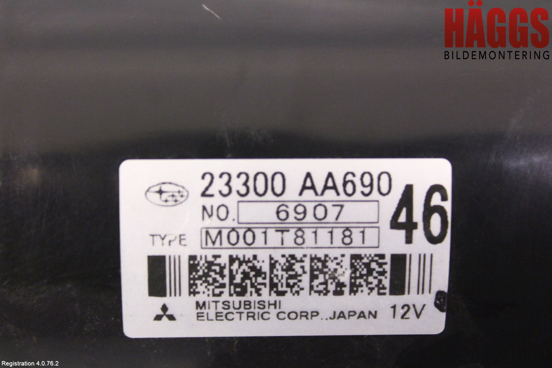 Subaru XV 12-17 Startmotor