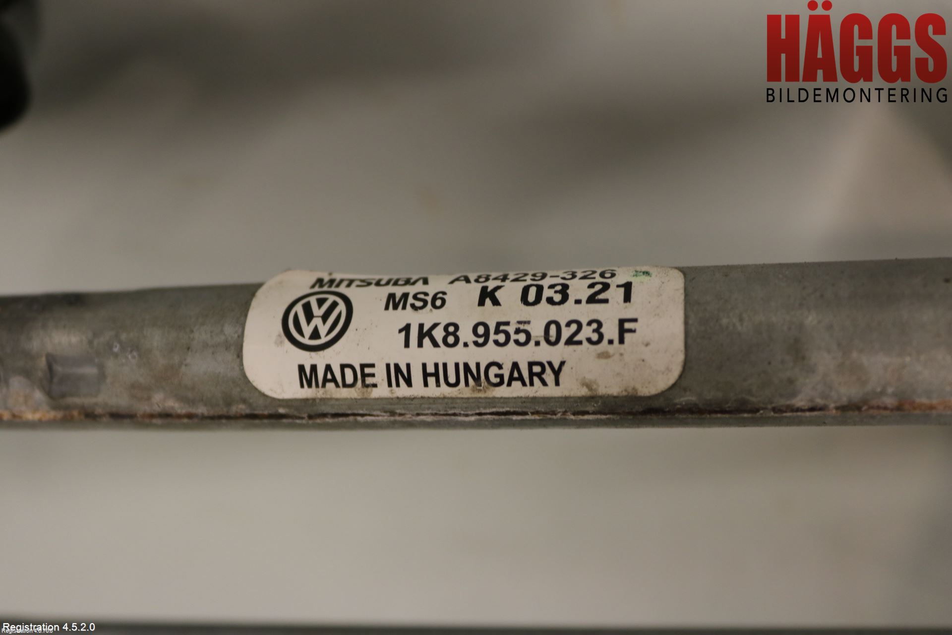 Volkswagen VW SCIROCCO 09-17 Torkarmotor Vindruta