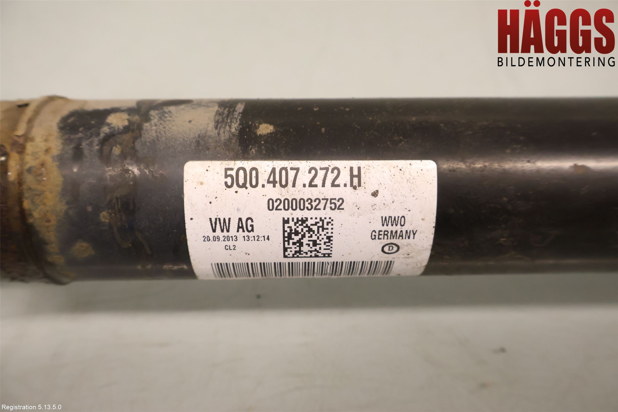 Volkswagen VW GOLF / E-GOLF VII 13-20 Drivaxel Fram Höger