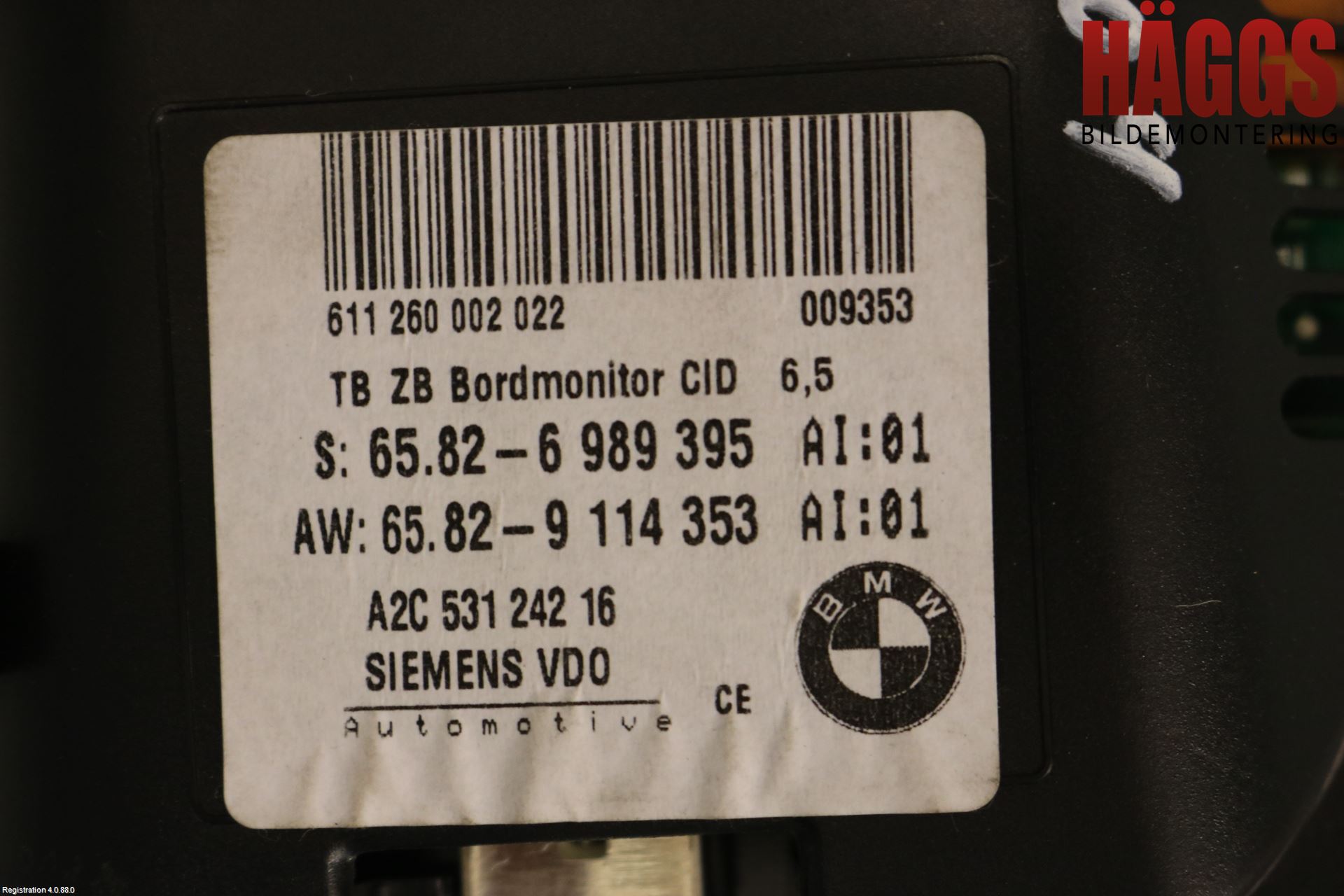 BMW 5 E60/61 Sed/Tou 02-10 Bildskärm