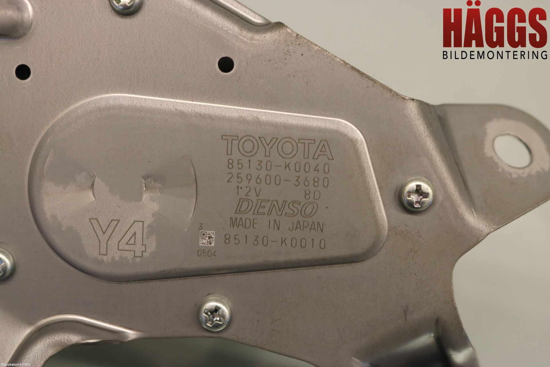 Toyota YARIS XP21 20- Torkarmotor Baklucka