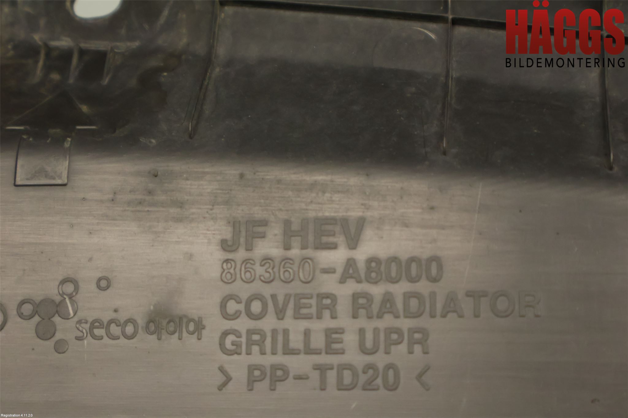 Kia OPTIMA 16-20 Täckplast Front