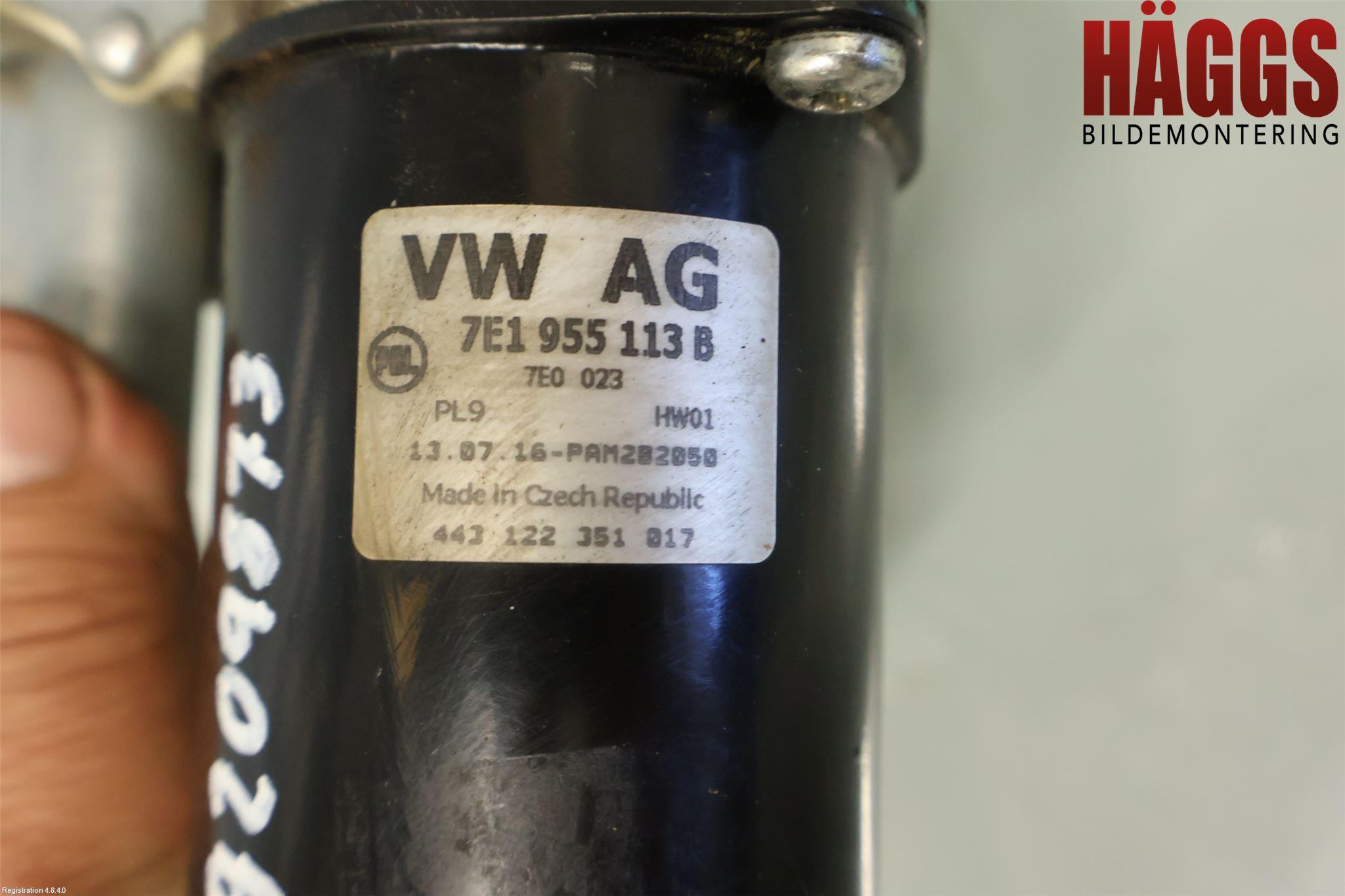 Volkswagen VW TRANSP/CARAVELLE (T6) 16-22 Torkarmotor Vindruta