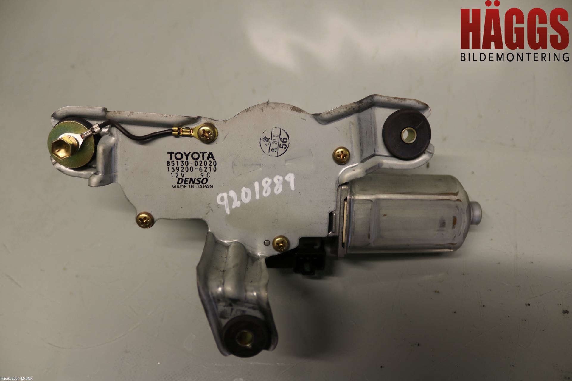 Toyota COROLLA 02-07 Torkarmotor Baklucka