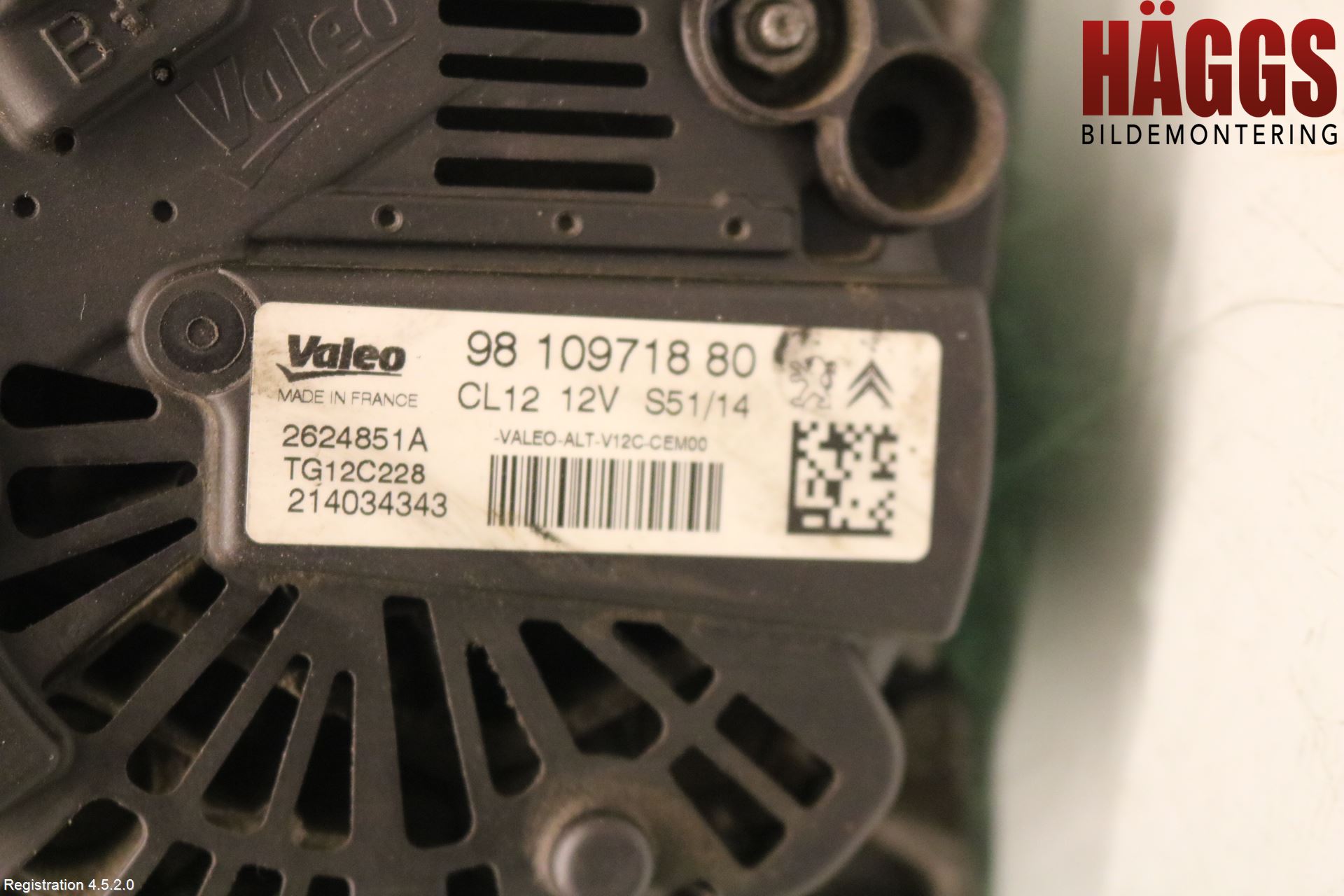 Citroen C4 CACTUS 14-20 Generator