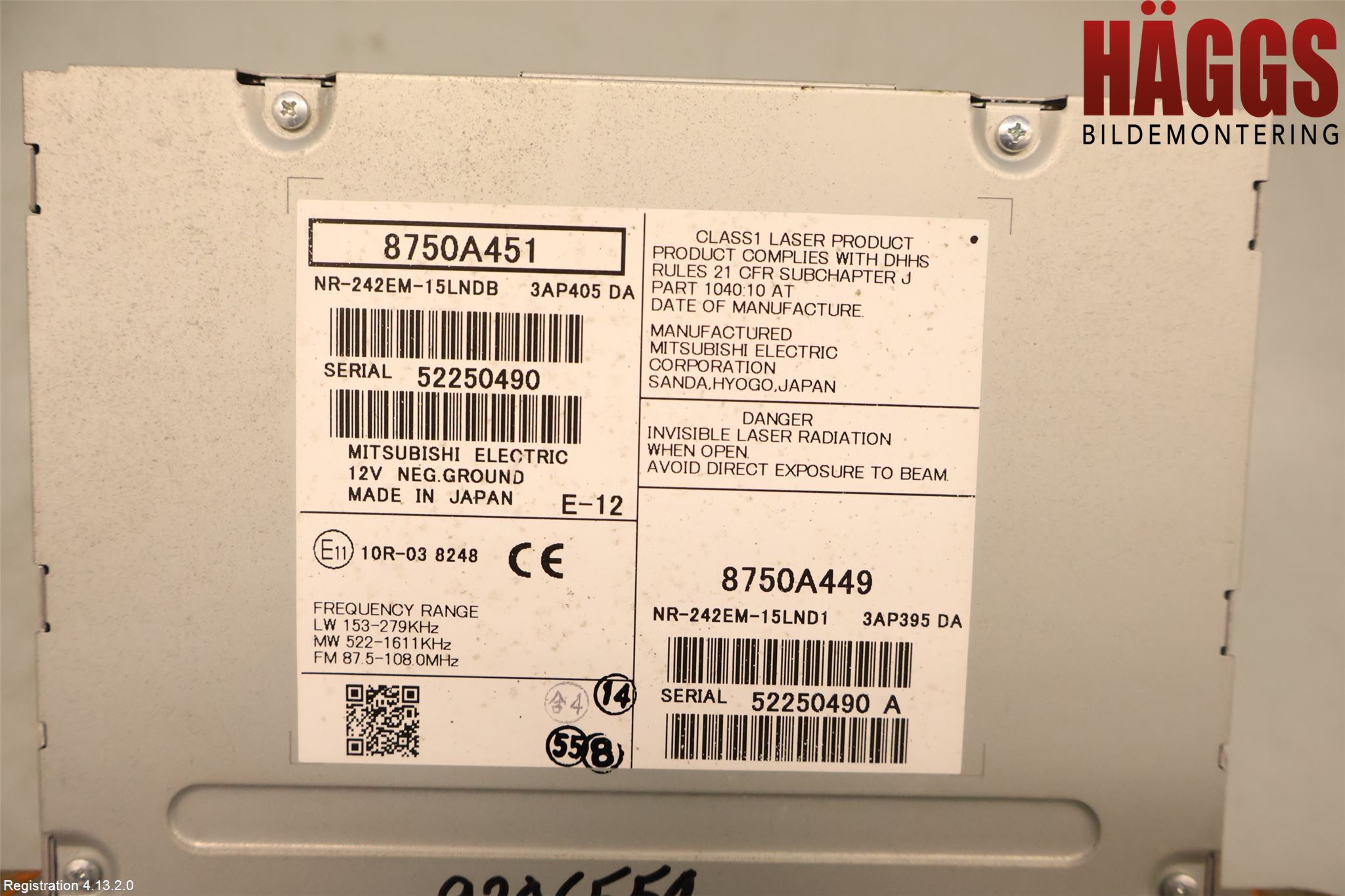 Mitsubishi OUTLANDER 13-21 Cd Radio - Multimediapanel