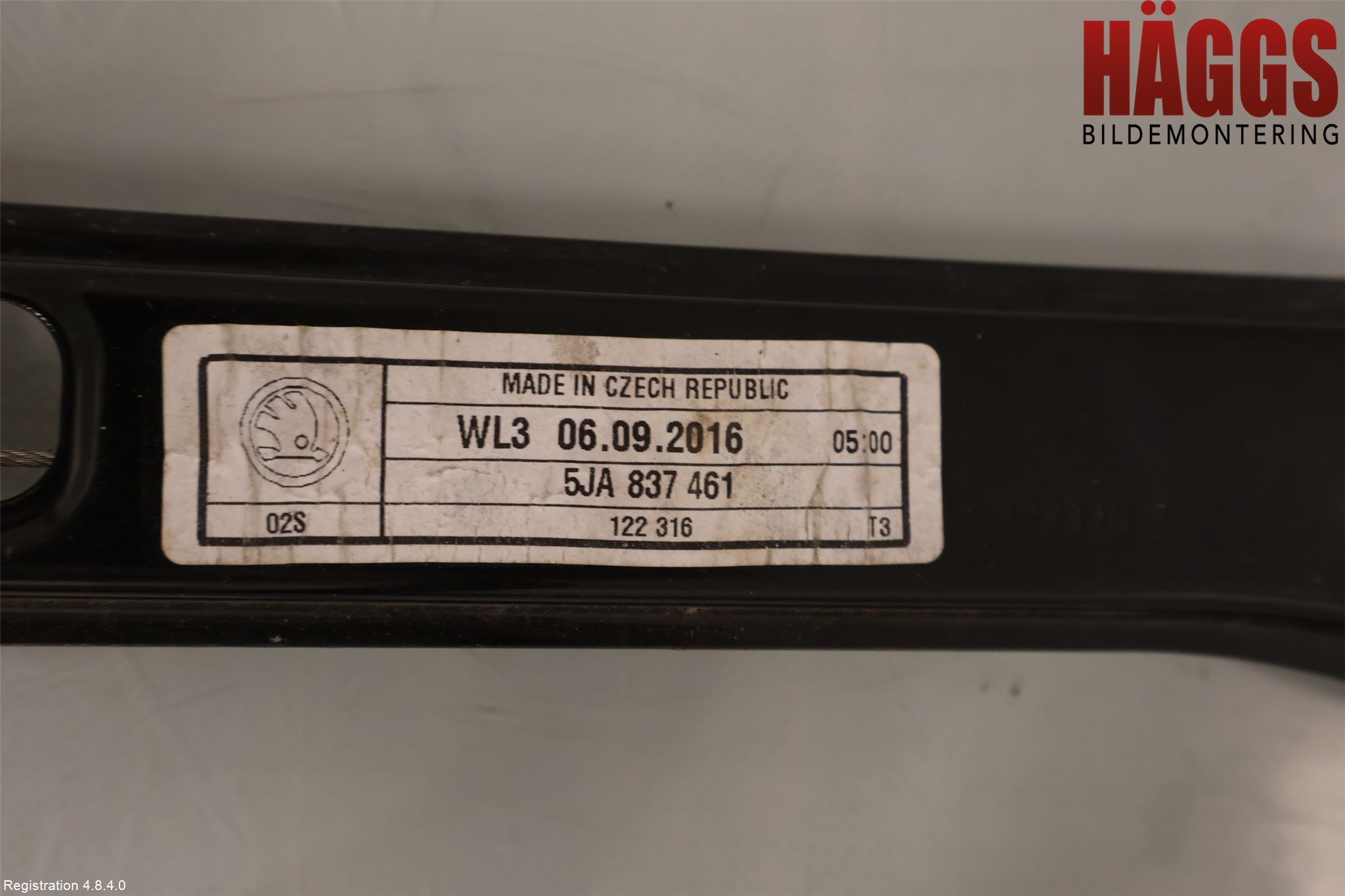 Skoda RAPID Fönsterhissmekanism