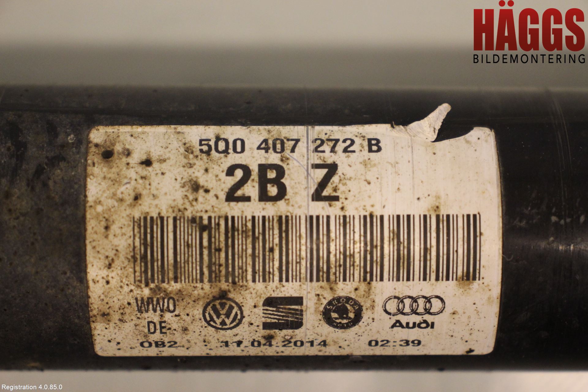 Volkswagen VW GOLF / E-GOLF VII 13-20 Drivaxel Fram Höger