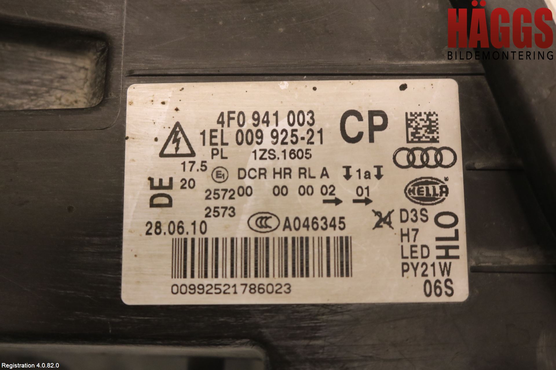 Audi A6/S6     05-11 Strålkastare Vänster