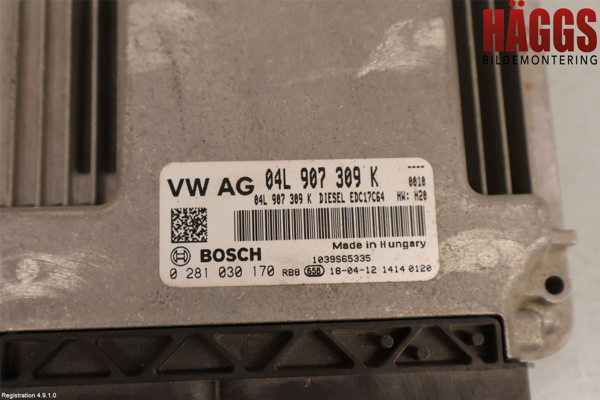 Volkswagen VW CADDY 16-20 Styrenhet Inspump Diesel