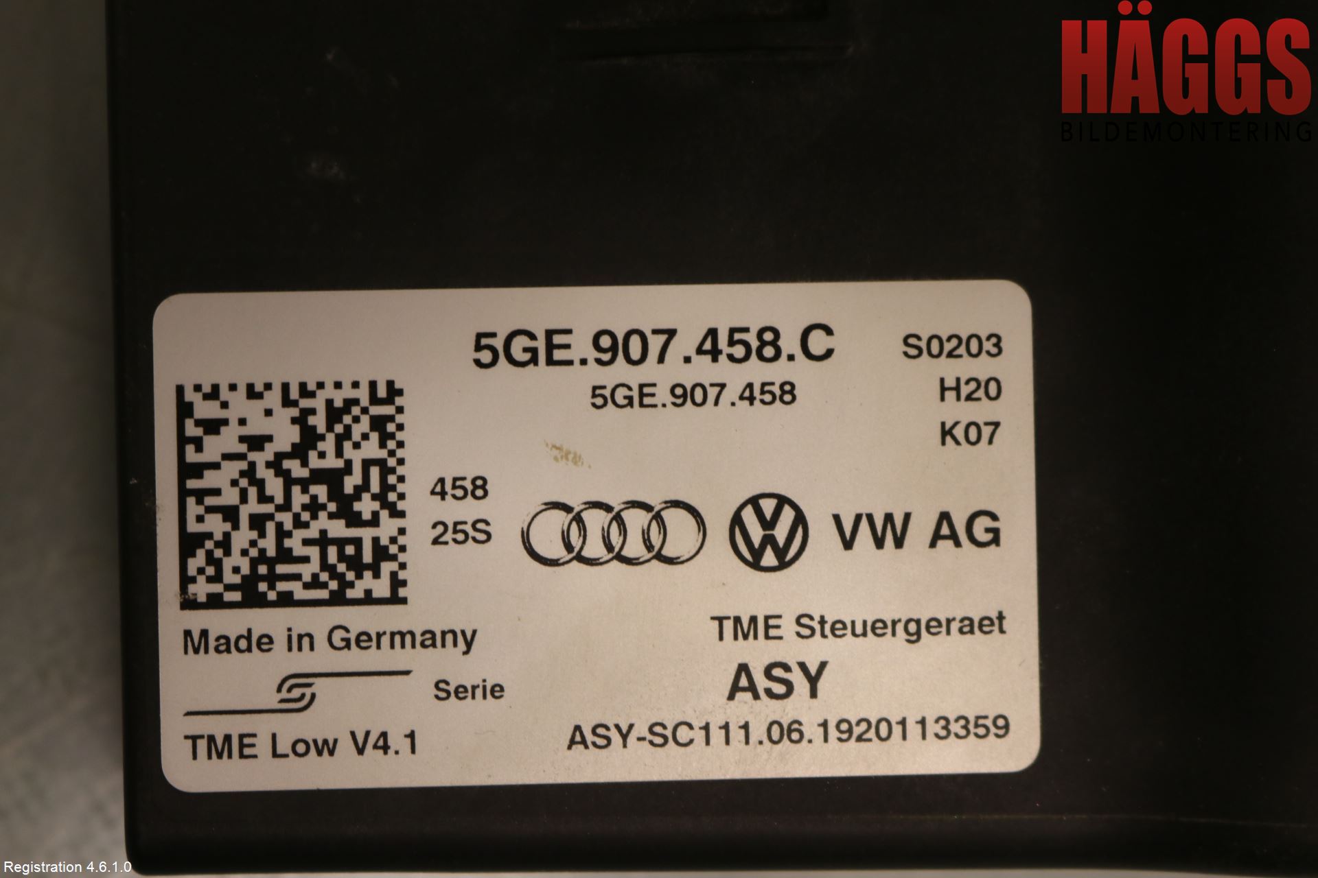 Volkswagen VW GOLF / E-GOLF VII 13-20 Styrenhet Övrigt