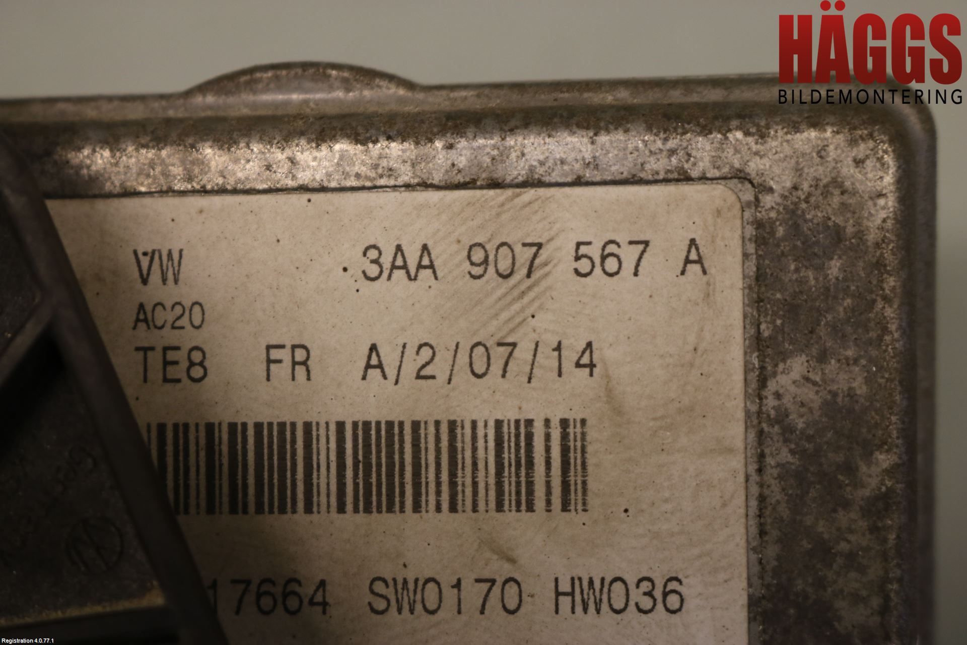 Volkswagen VW PASSAT 11-14 Sensor Adaptiv Farthållare