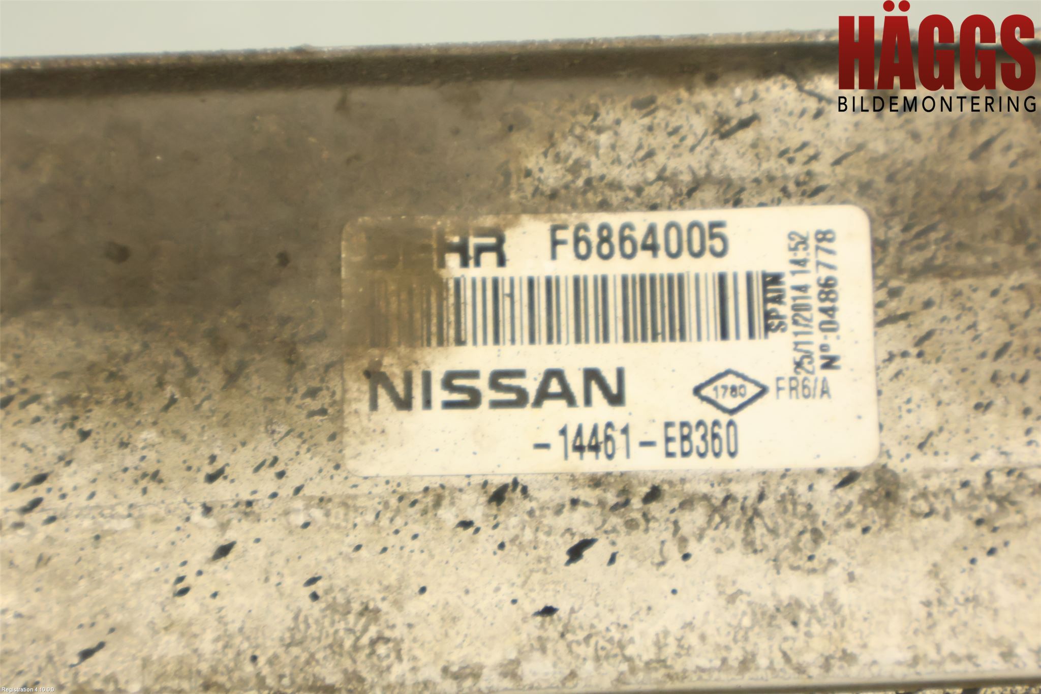 Nissan NAVARA 05-16 Laddluft-Intercooler Kyl