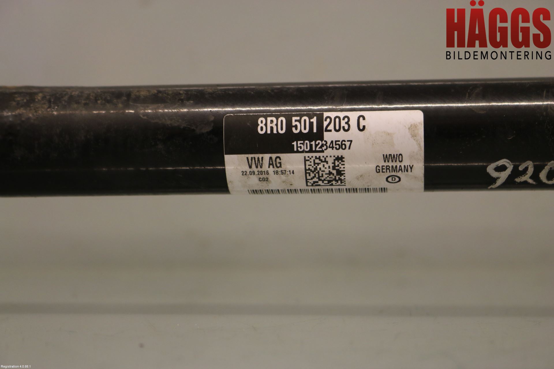 Audi A6 ALLROAD 12-18 Drivaxel Bak Höger