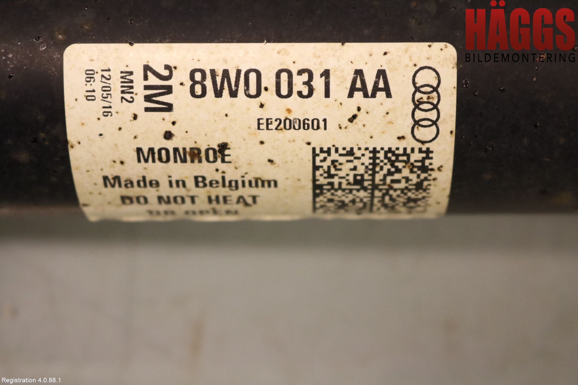 Audi A4/S4 B9 16-19 Fjäderben Fram Vänster