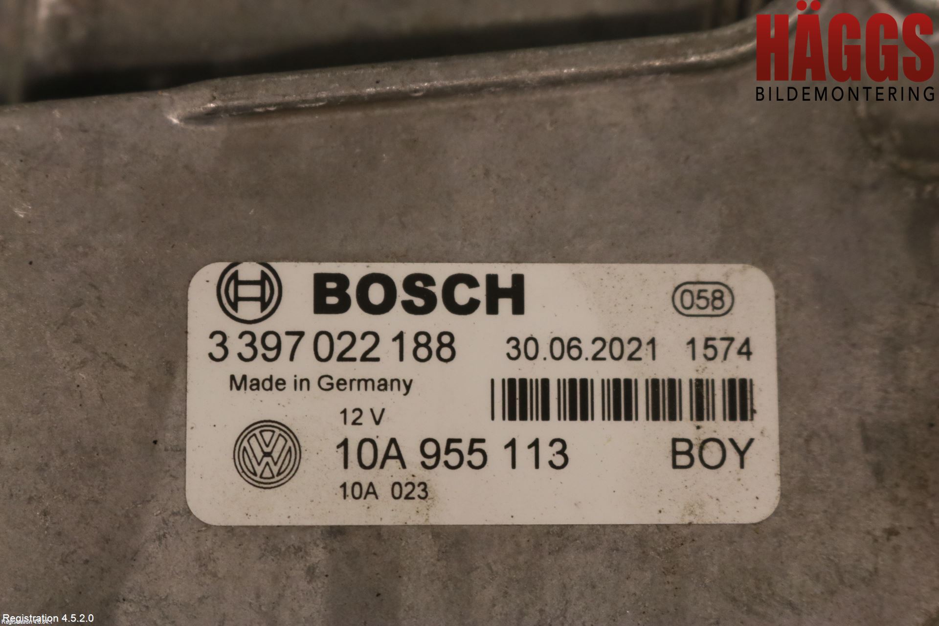 Volkswagen VW ID.3 21- Torkarmotor Vindruta
