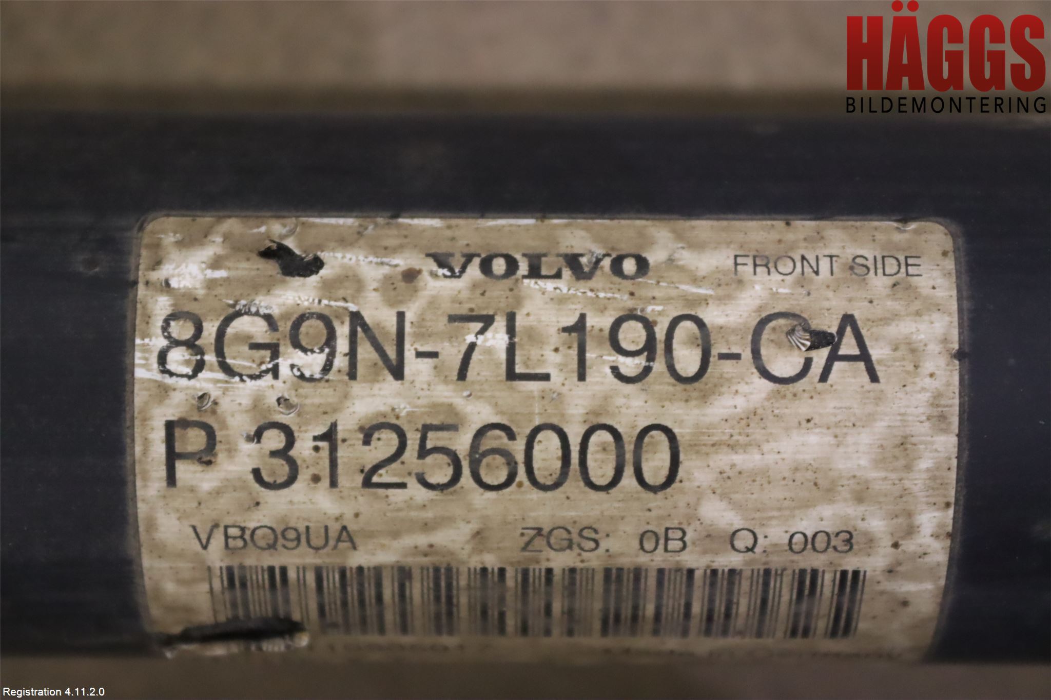 Volvo XC70 08-13 Mellanaxel Komp