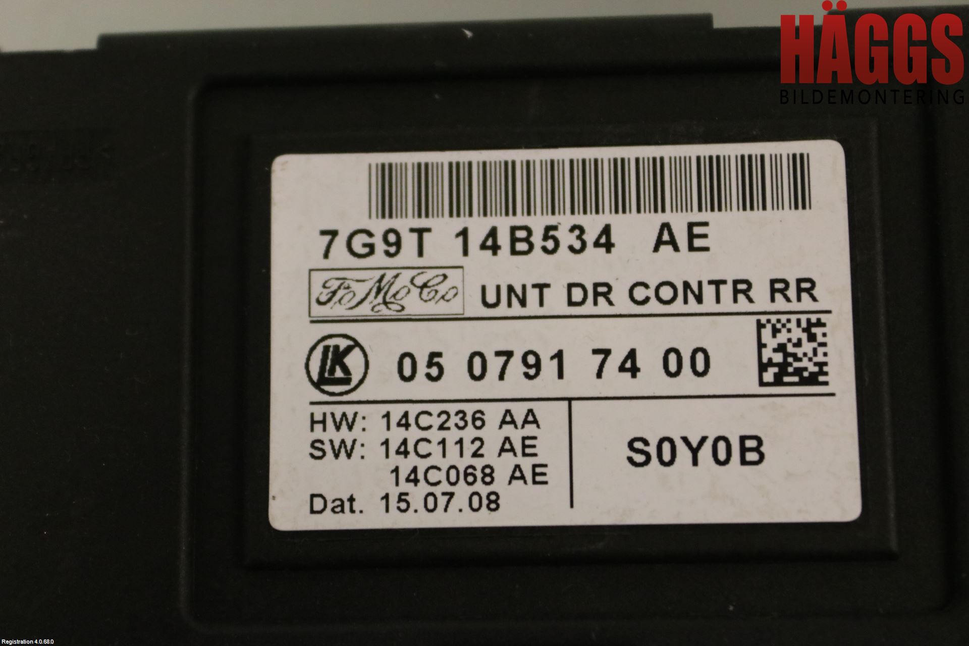 Ford MONDEO 07-15 Styrenhet Dörr