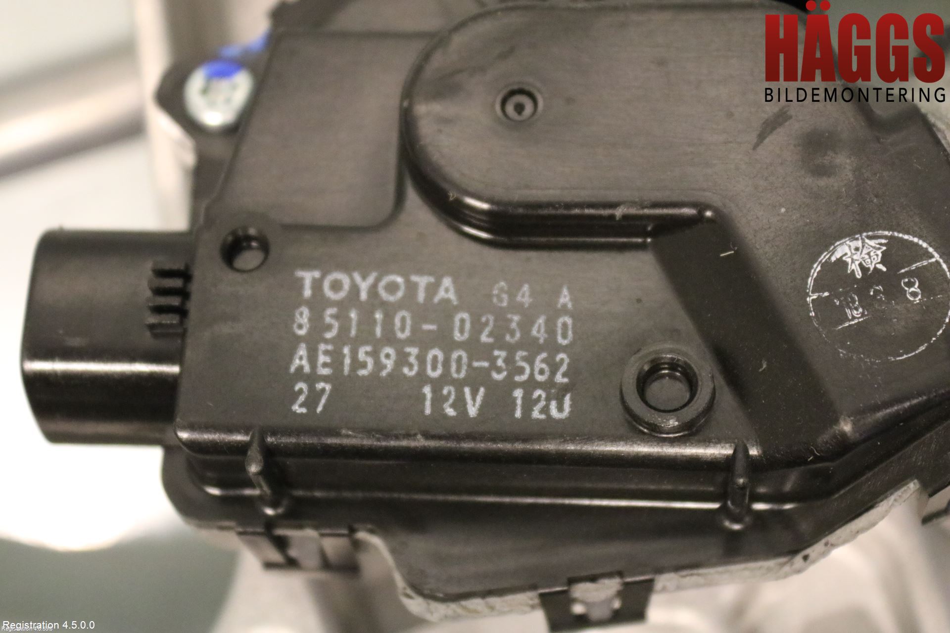 Toyota AURIS 13-19 Torkarmotor Vindruta