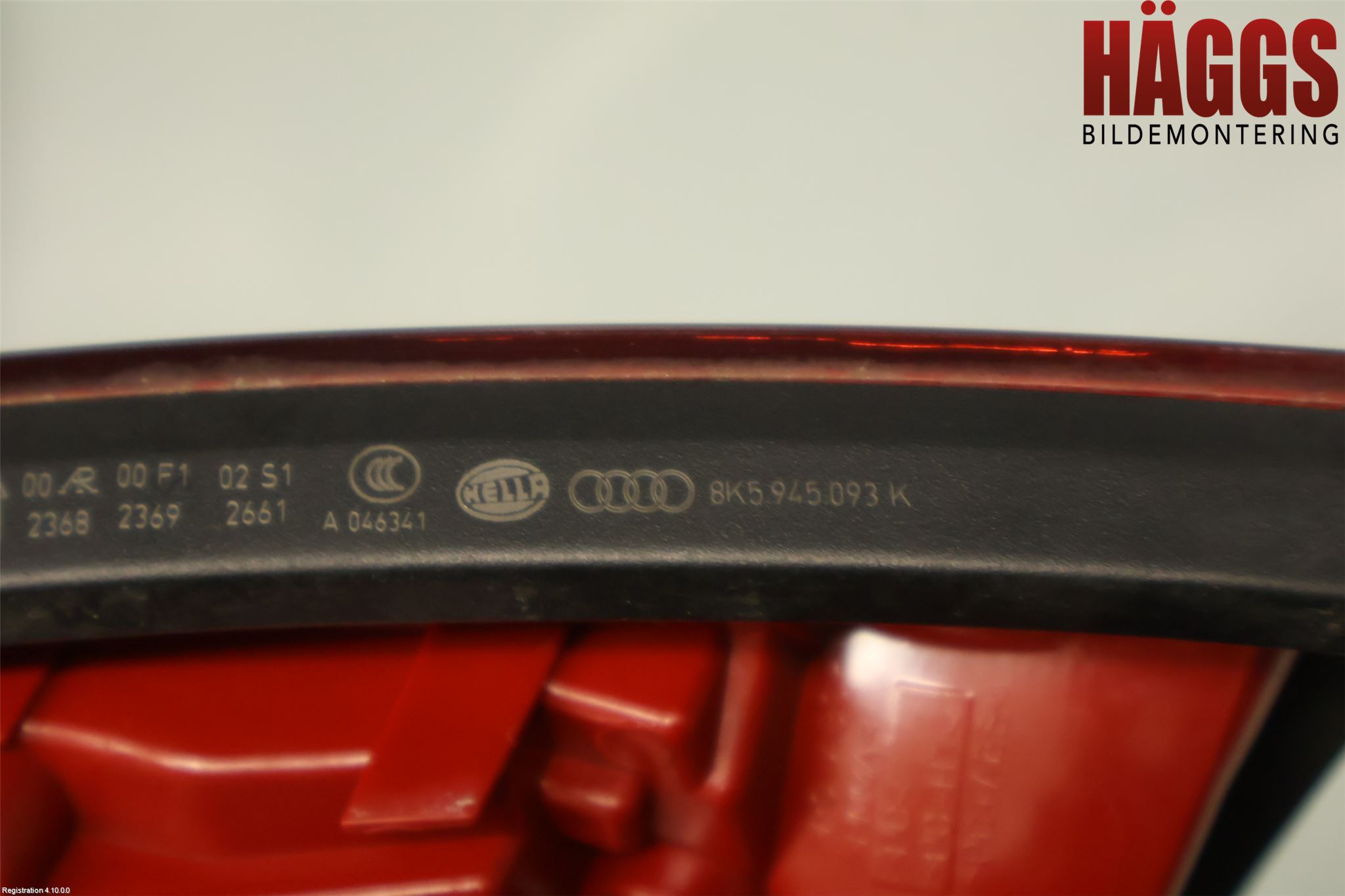 Audi A4/S4 08-11 Bakljus Lucka Vä