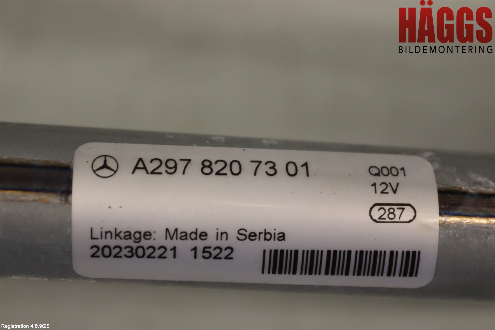 Mercedes-Benz MB EQE (V295) 22- Torkarmotor Vindruta