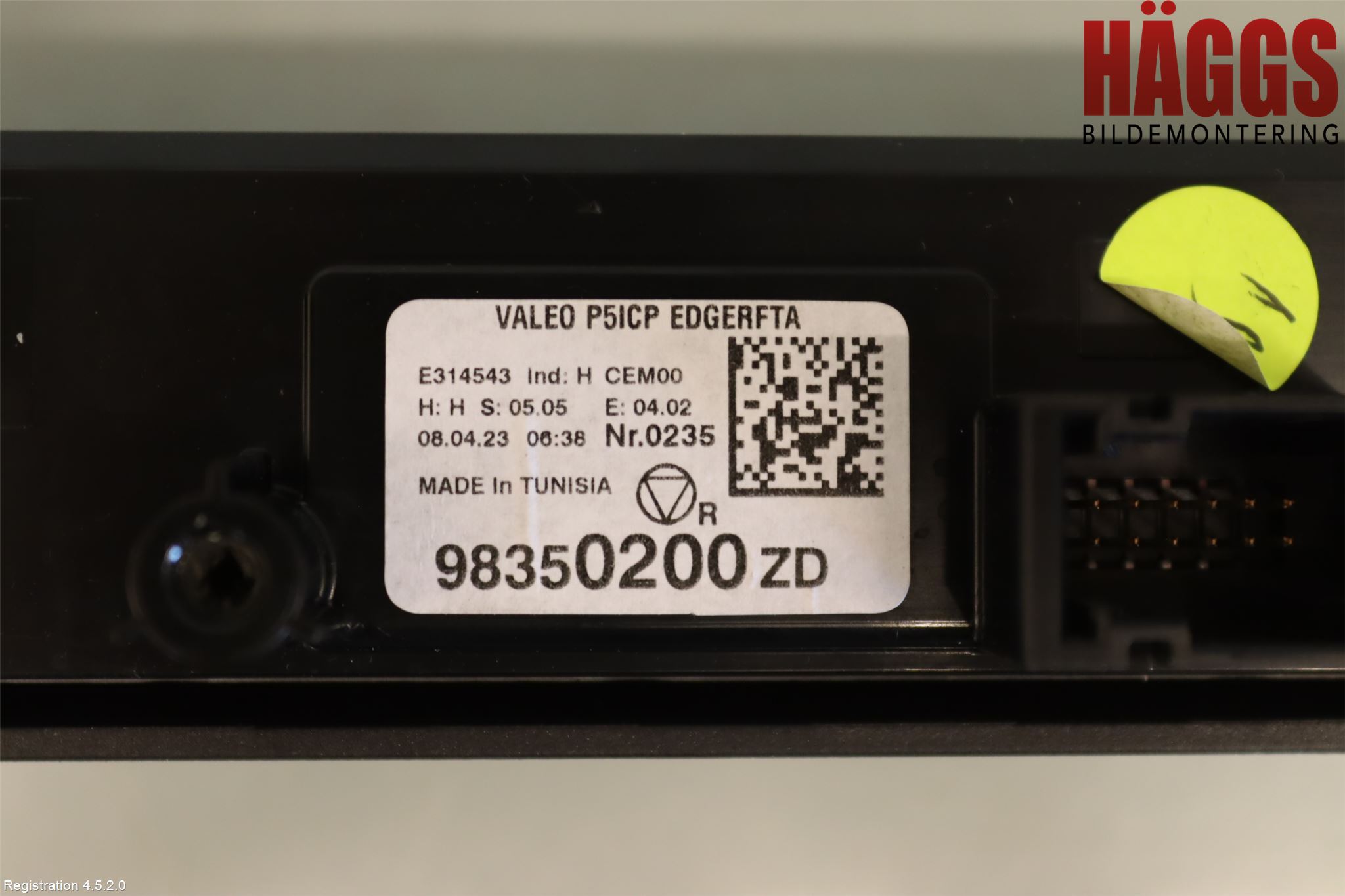 Peugeot 408 22- Strömställare Ac