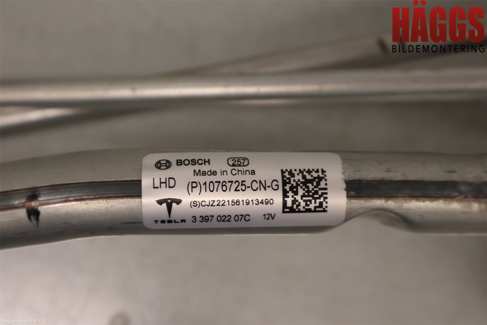 Tesla MODEL 3 17- Torkarmotor Vindruta