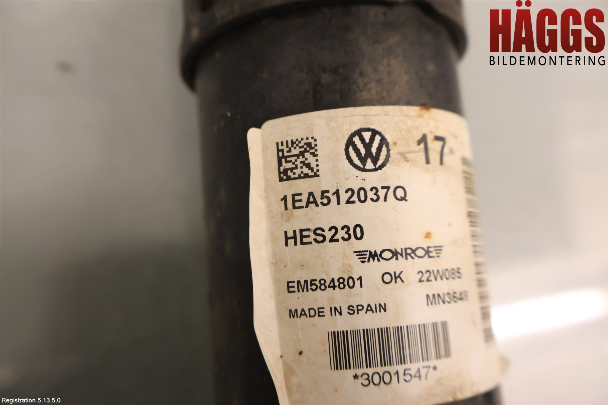 Volkswagen VW ID.5 22- Stötdämpare Bak