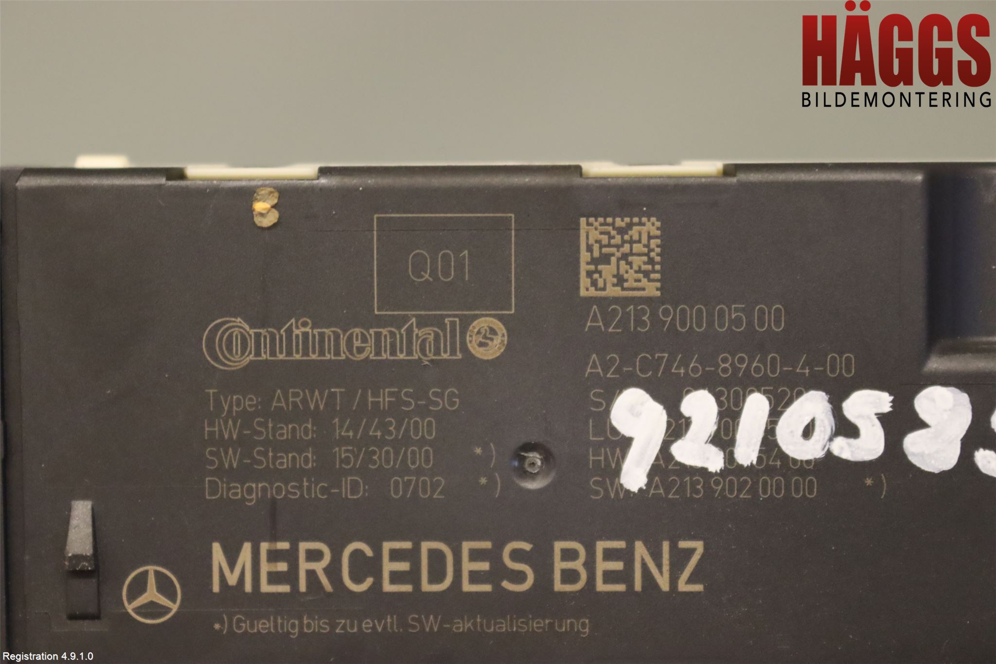 Mercedes-Benz MB C-KLASS (W205) 14-21 Styrenhet Baklucka