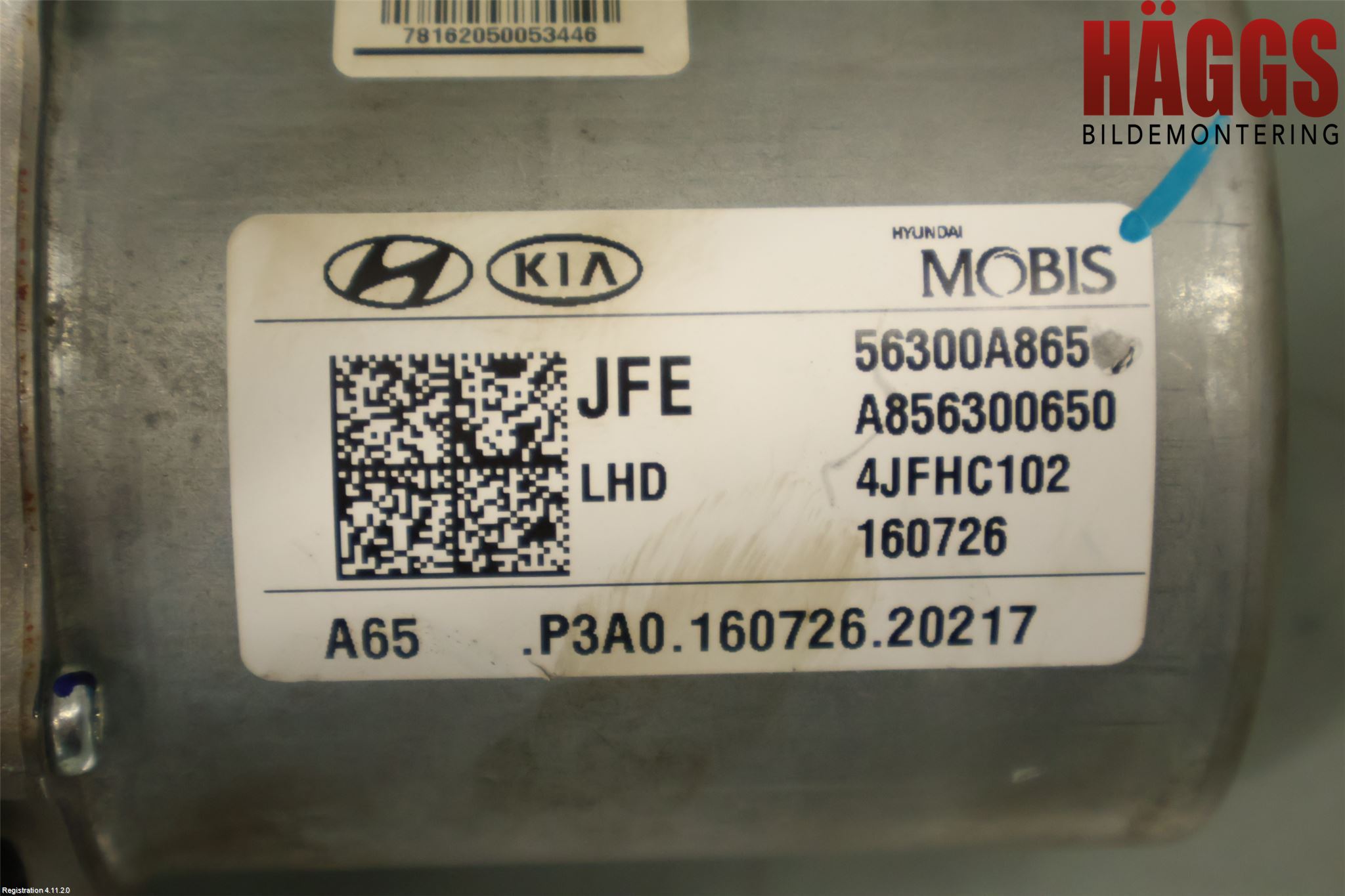Kia OPTIMA 16-20 Rattaxelagg Med Inb Servo