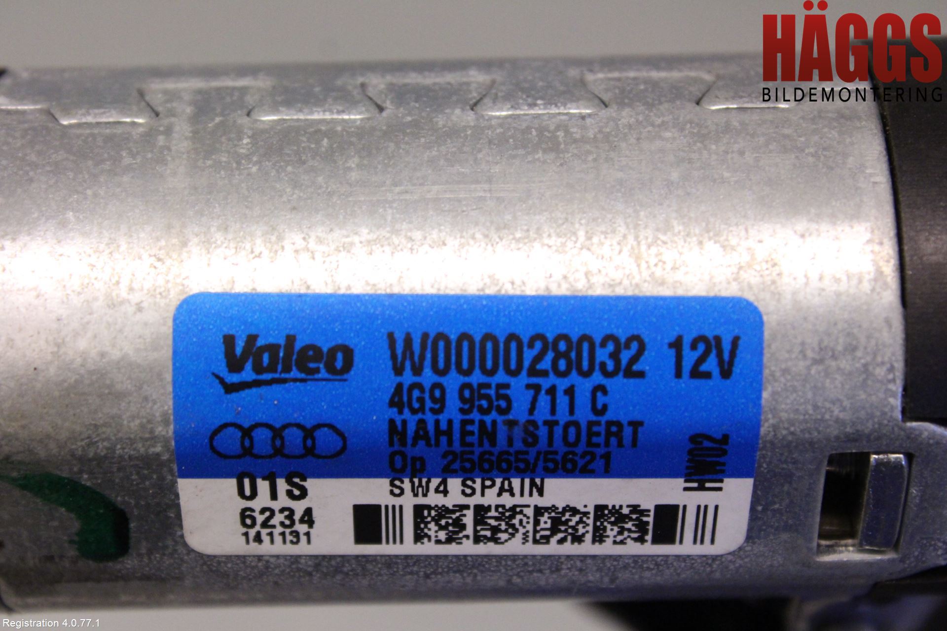 Audi A1/S1 11-18 Torkarmotor Baklucka