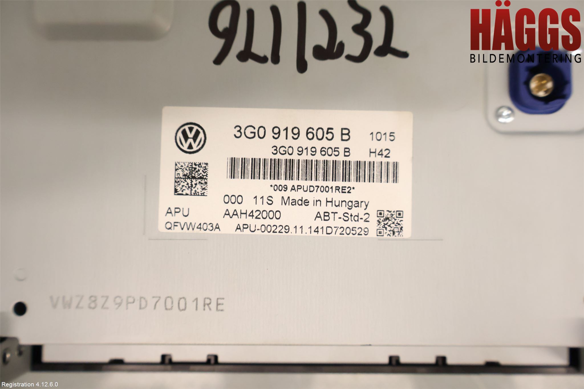 Volkswagen VW PASSAT 15-19 Cd Radio - Multimediapanel