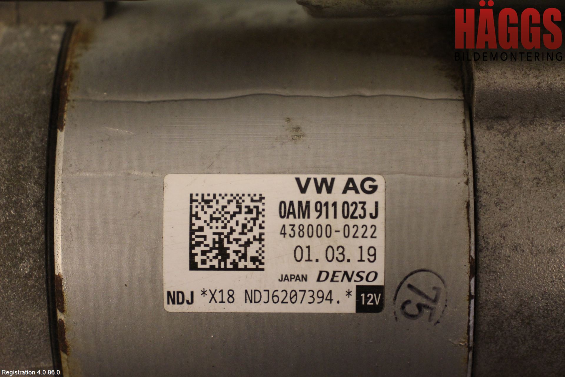 Volkswagen VW GOLF / E-GOLF VII 13-20 Startmotor Diesel