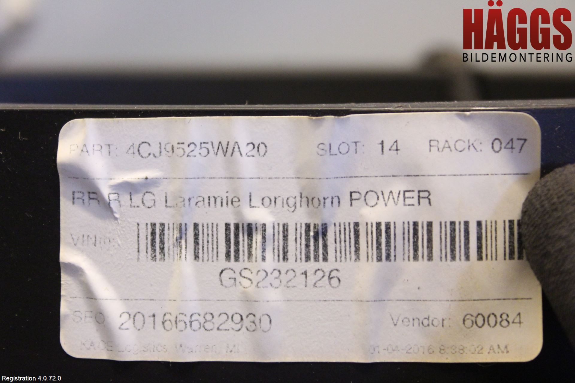 Dodge PICK UP RAM 81- Fönsterhissmekanism