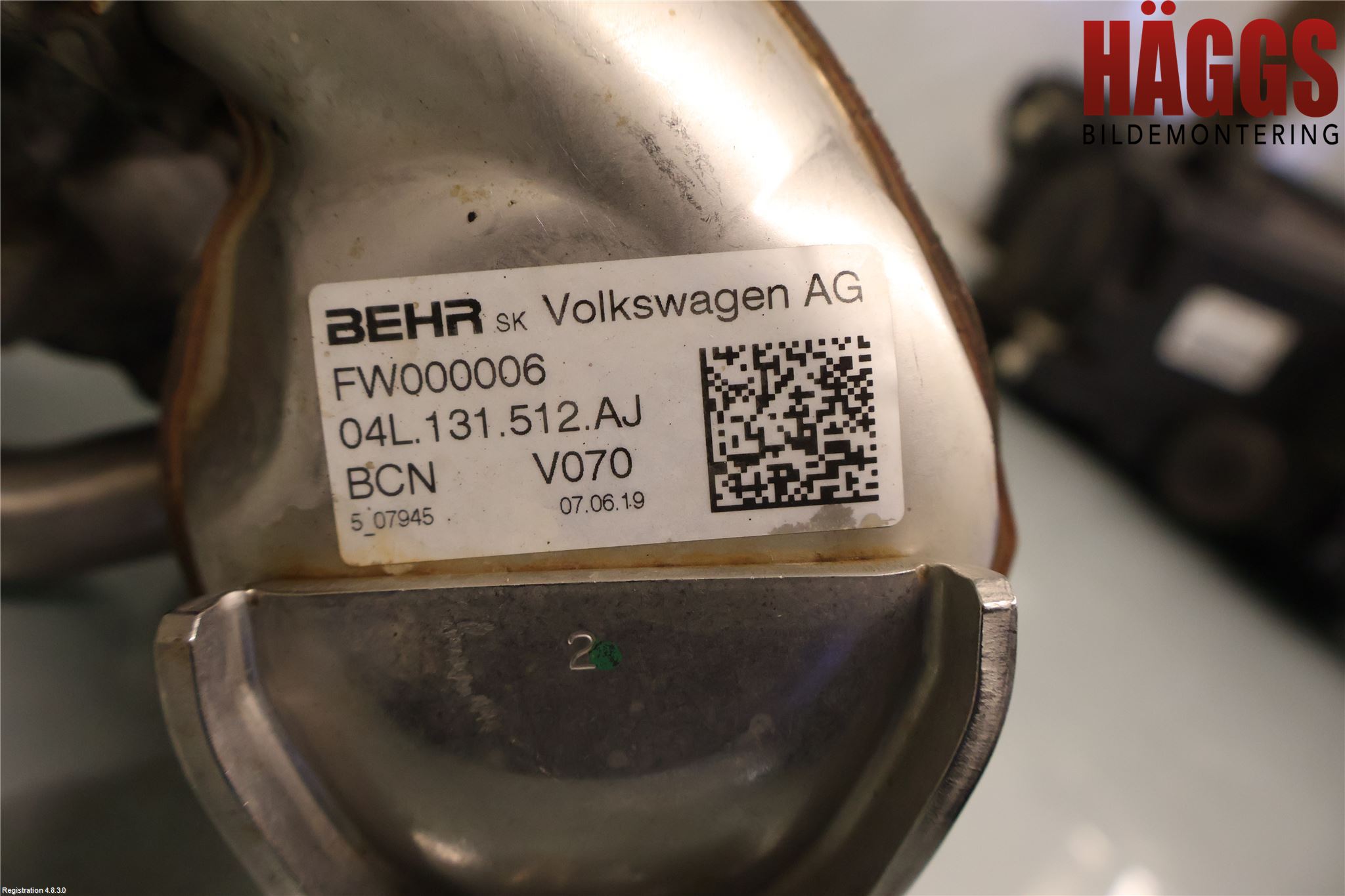 Volkswagen VW CADDY 16-20 Avgaskylare