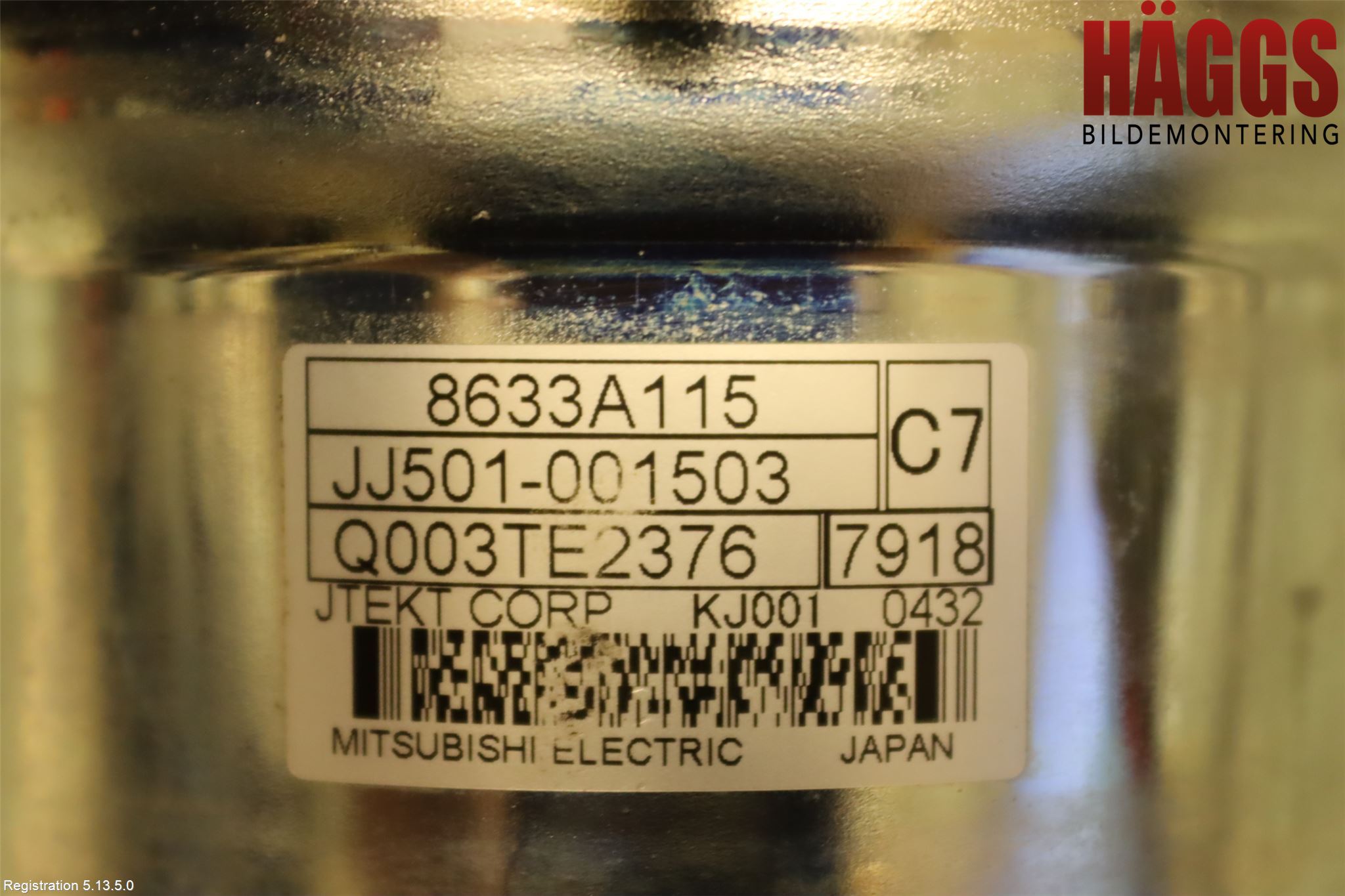 Mitsubishi OUTLANDER 13-21 Rattaxelagg Med Inb Servo